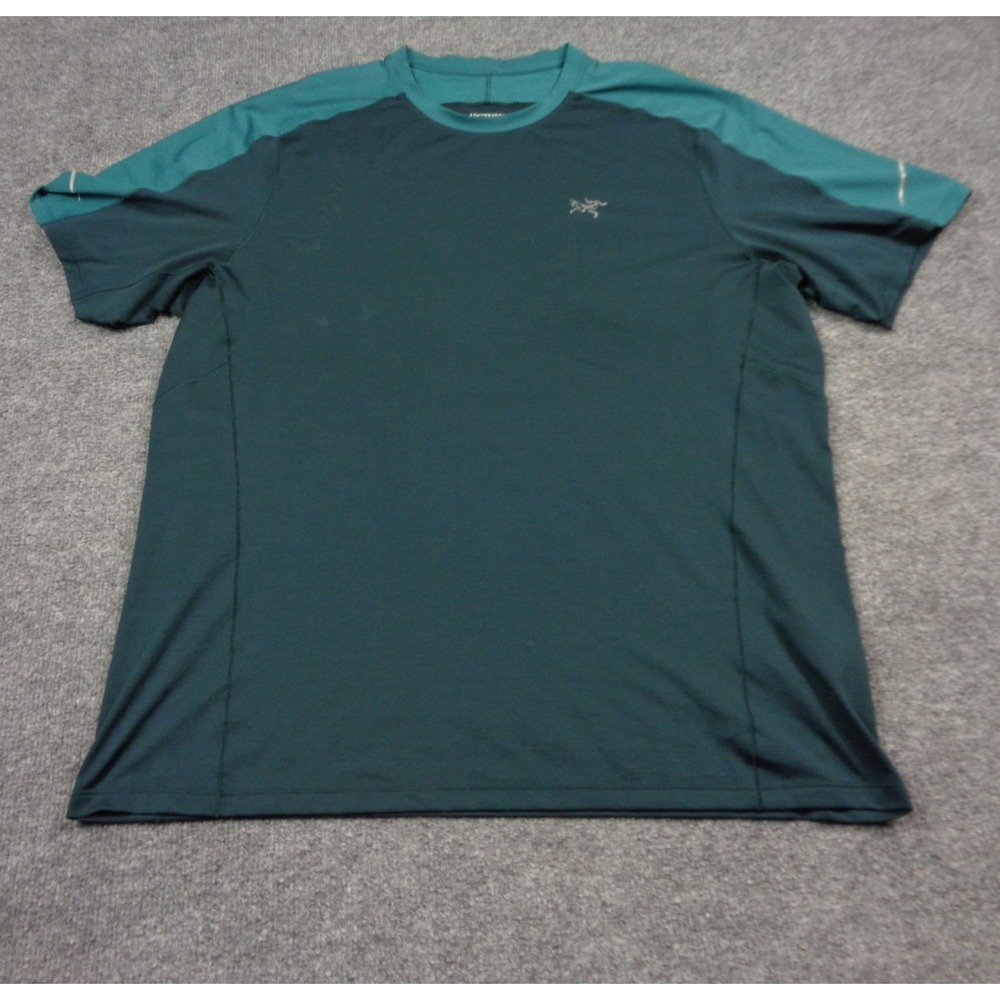 Arc'teryx Motus Crew Short Sleeve Shirt Mens XL Green Performance Gym Training